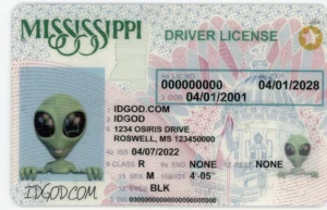 IDGod Fake ID - Mississippi Fake ID