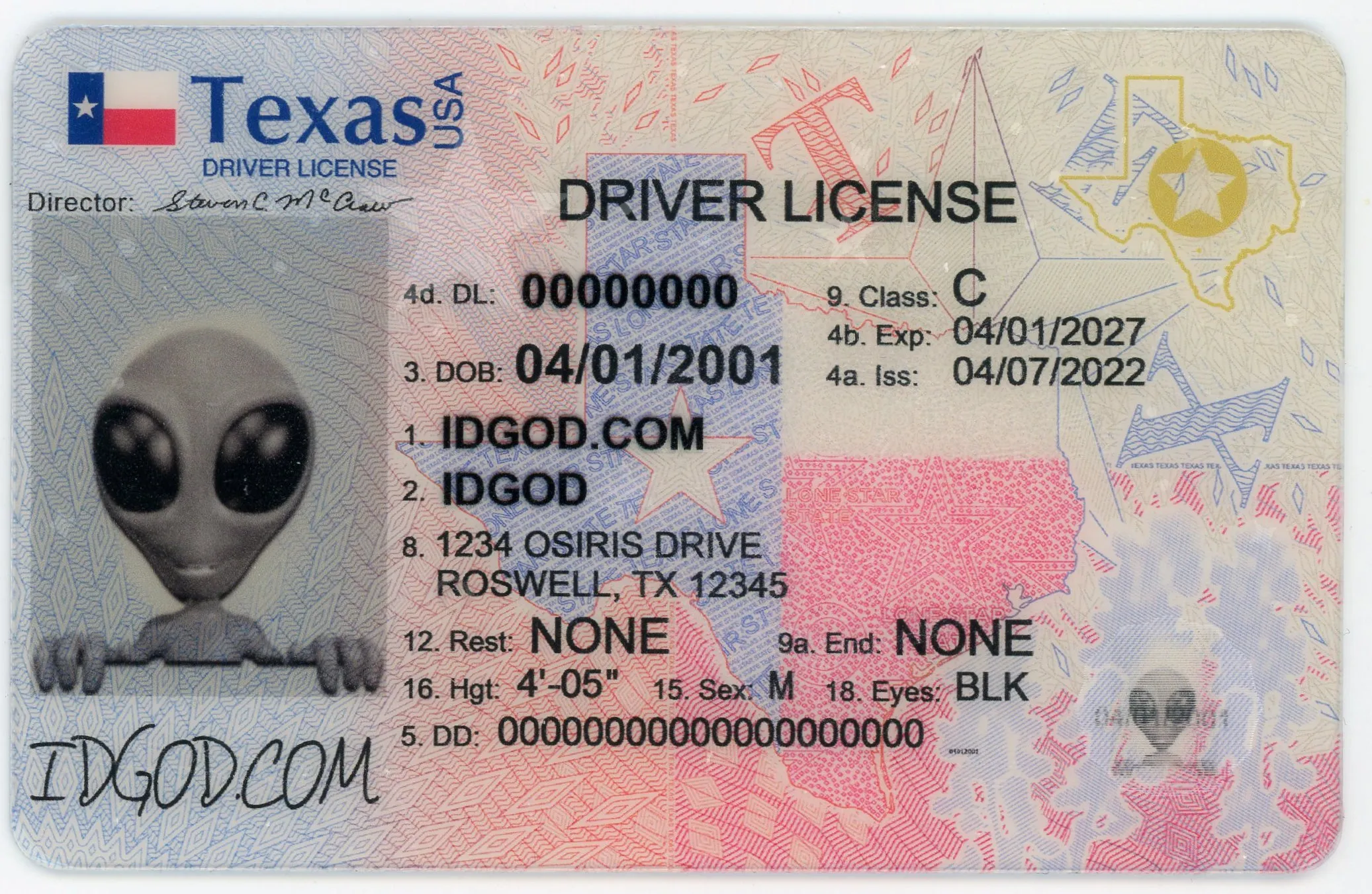 IDGod Fake ID - Texas Fake ID